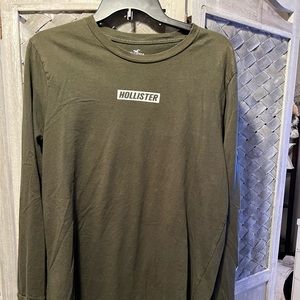 Green Hollister long sleeve, size M
